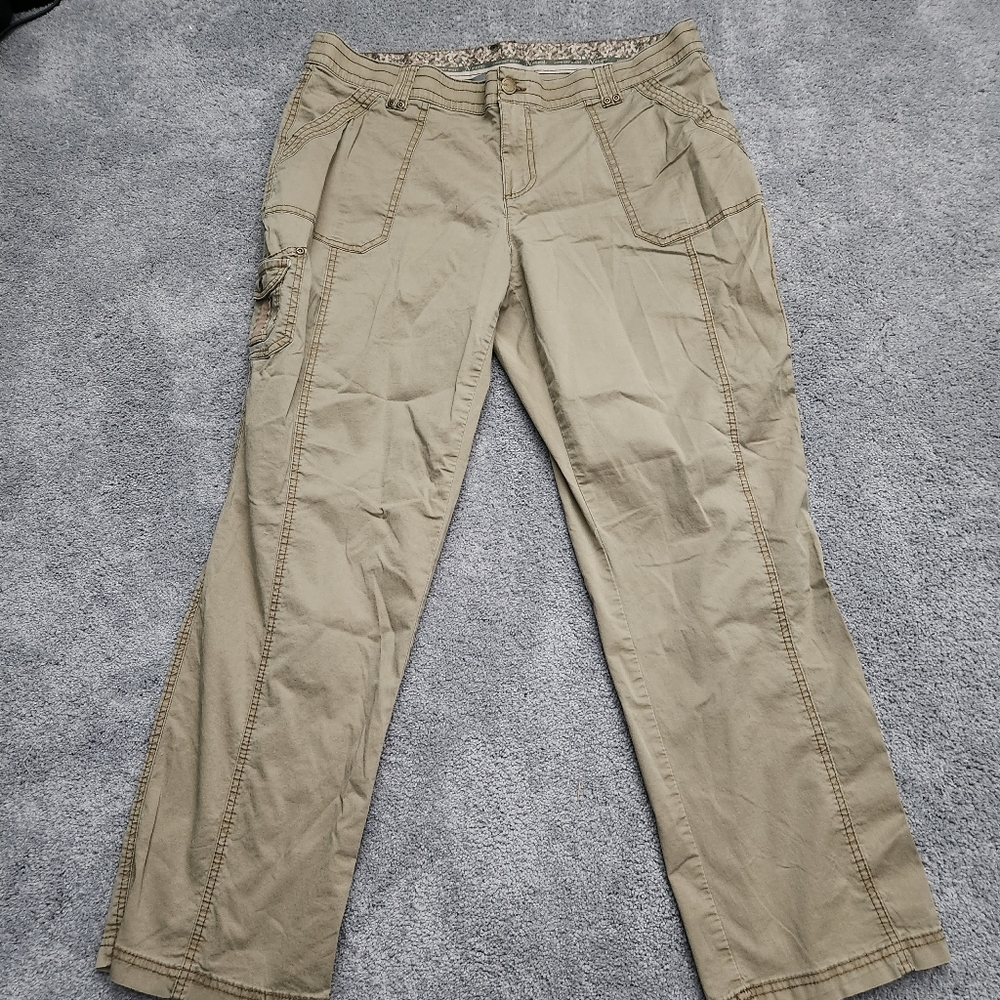 Natural reflections size 18 khaki cargo pants
